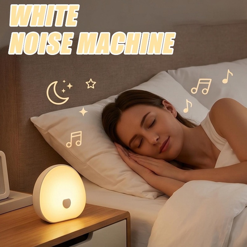 Baby Sound Machine White - Машина для сна с RGB-подсветкой и