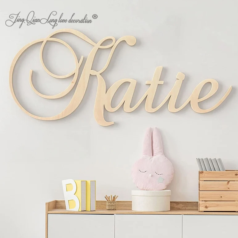 Baby Nursery Name Letters - Изготовленная на заказ деревянная табличка с