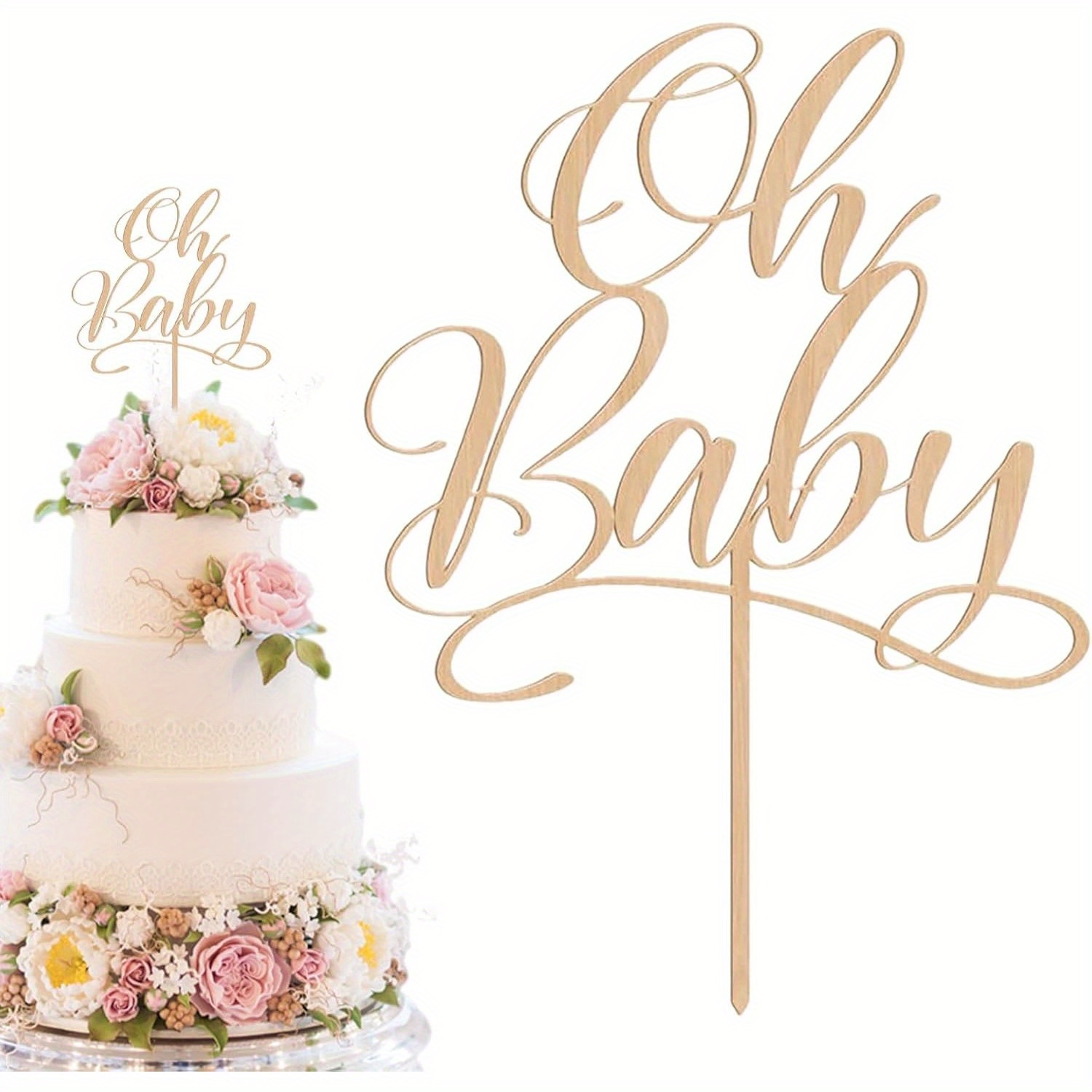 Baby Nursery Letters - 1 шт. oh Baby — деревянный