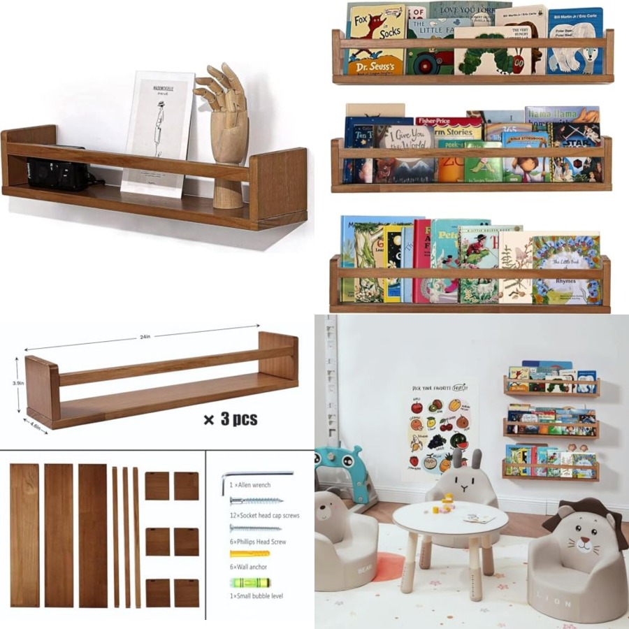 Baby Nursery Floating Shelves - Навесные полки для детской комнаты, органайзер