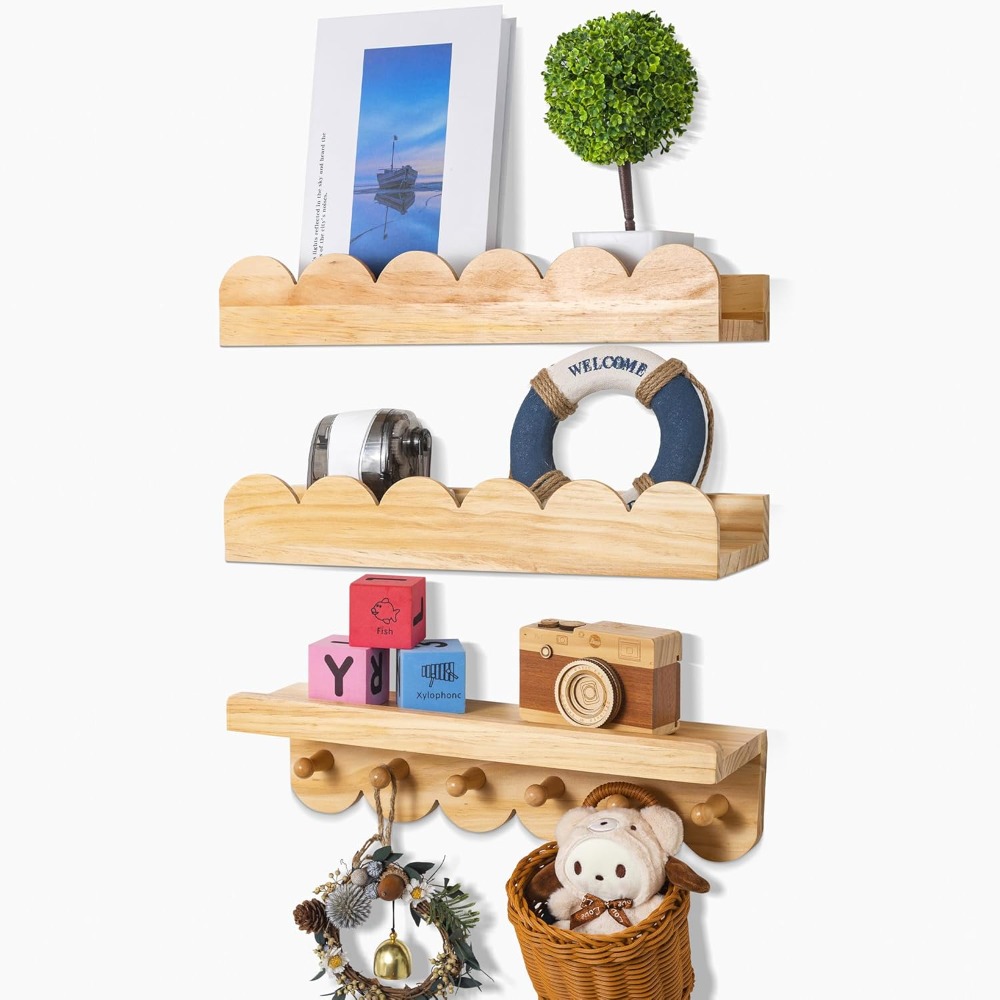 Baby Nursery Floating Shelves - Полки для детских книг, 3 шт.,