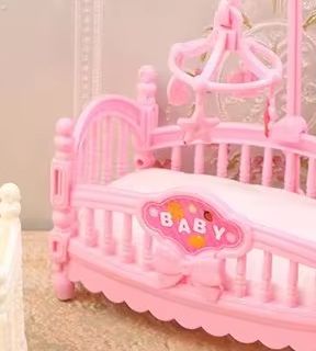 Baby Nursery Ideas - 1:12 кукольный домик миниатюрная мини-детская кроватка