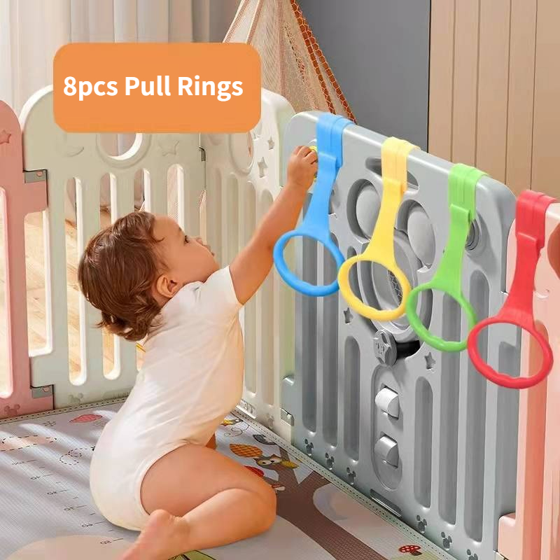 Baby Nursery Hooks - 8 шт. тянущие кольца для манежа,