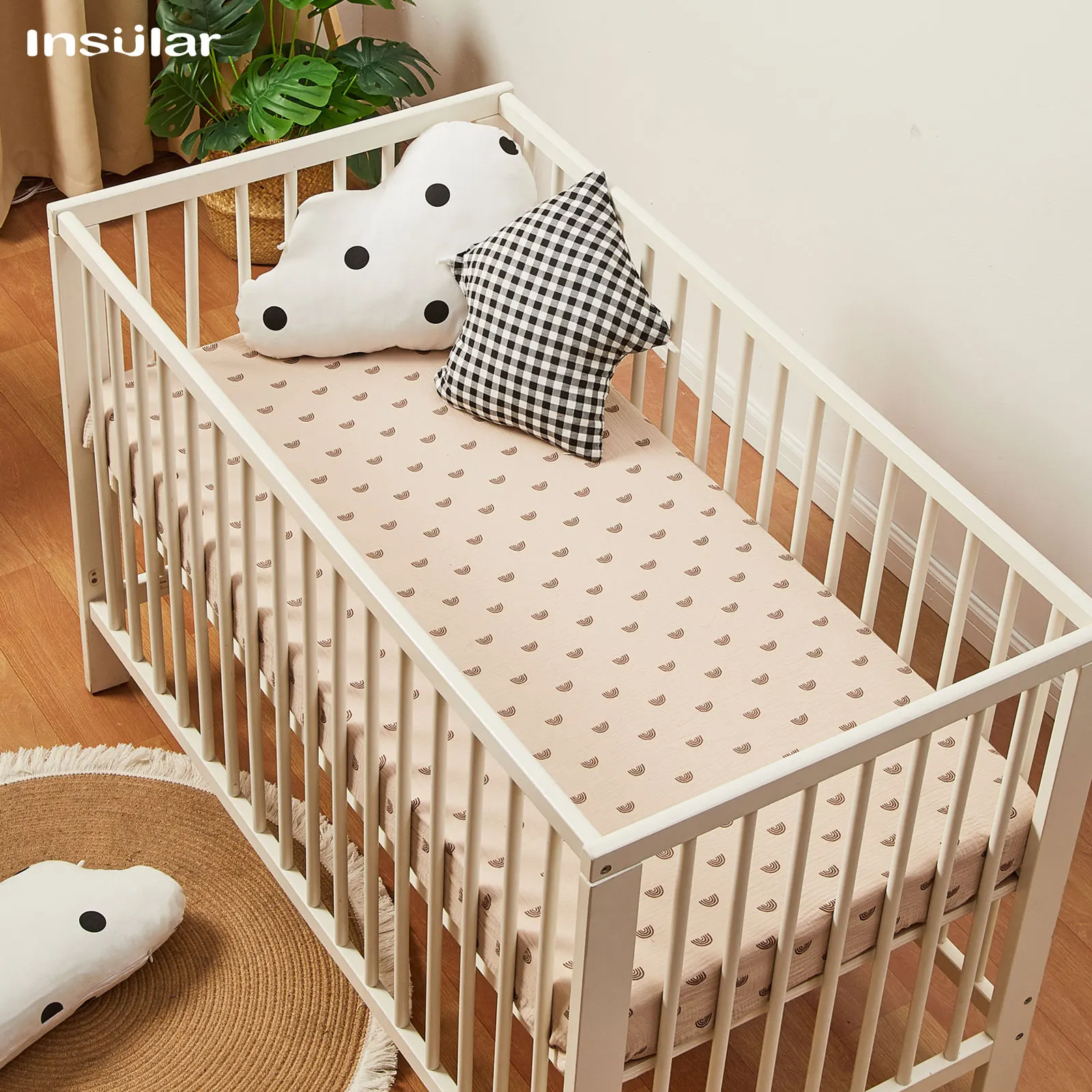 Baby Nursery Bedding Sets - 130*70 см простыни для кроватки, мягкие