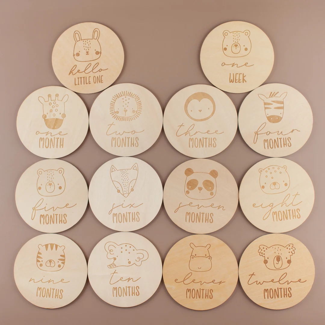 Milestone Card Set - Реквизит для детской фотосъемки - подарочный