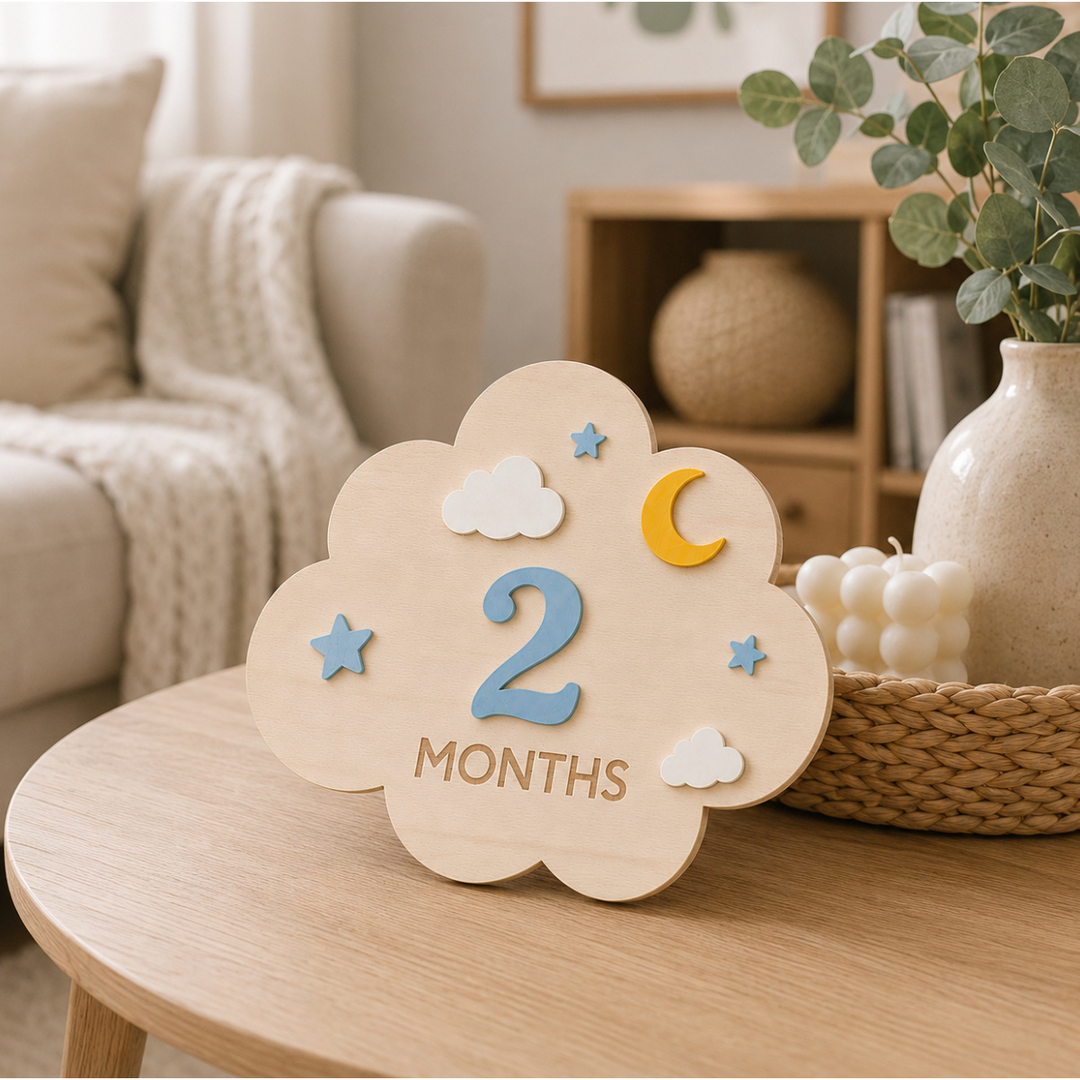 Milestone Card Set - Набор из 12 деревянных карточек для