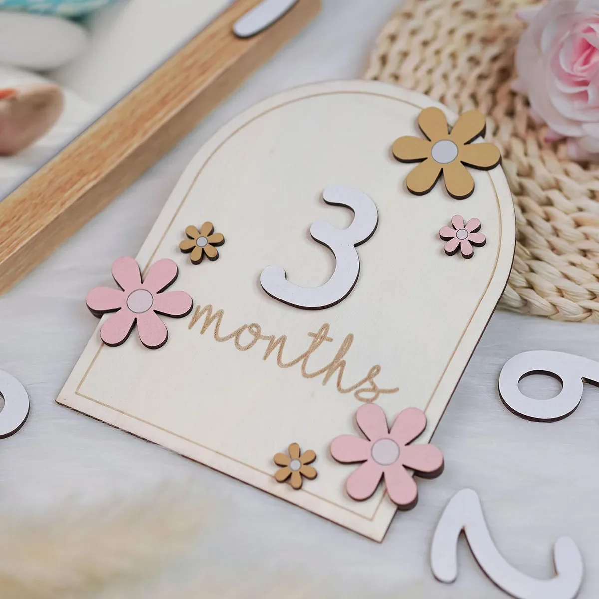 Деревянные детские ежемесячные – обзор и цена Milestone Card Set