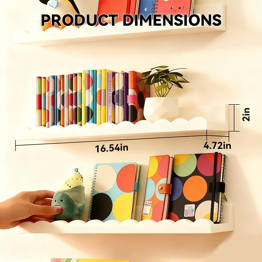 Набор из 4 белых плавающих кни – обзор и цена Baby Nursery Floating Shelves