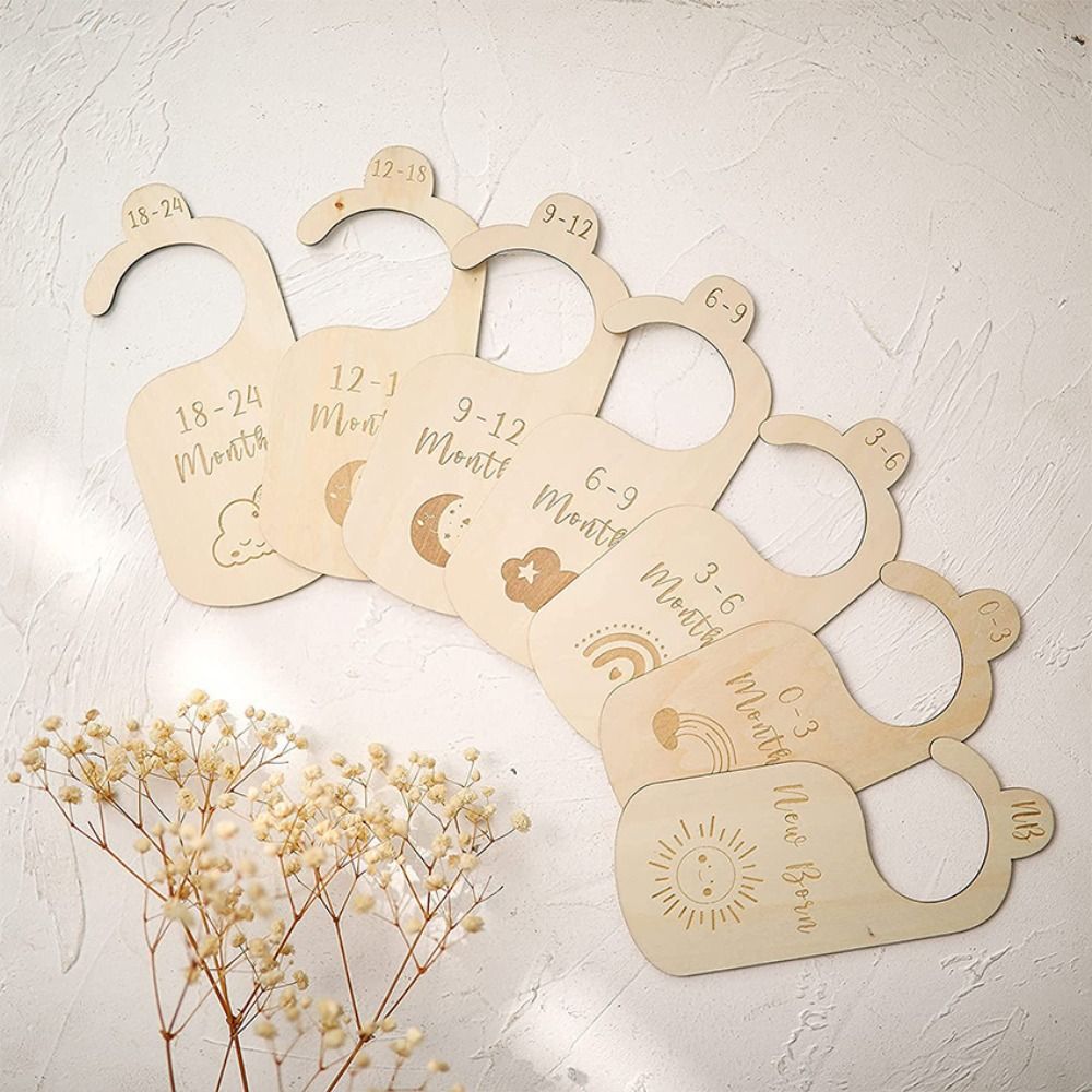 Набор из 7/8 деревянных раздел – обзор и цена Baby Nursery Hangers