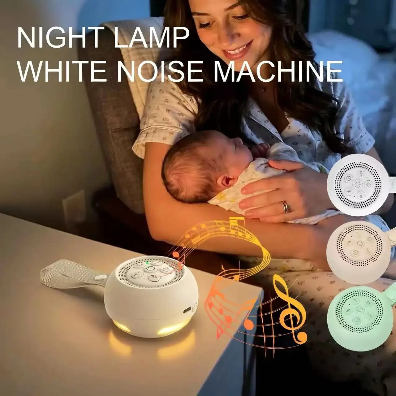 Машина белого шума с теплым но – обзор и цена Baby Sound Machine White