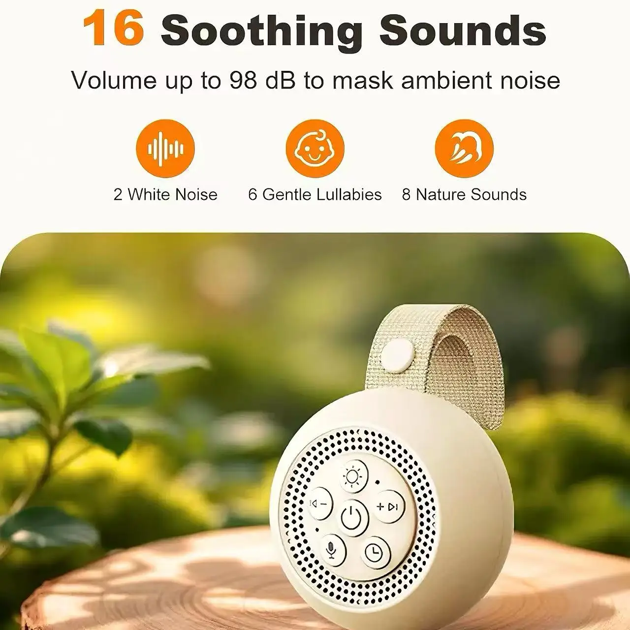 Машина белого шума с теплым но – обзор и цена Baby Sound Machine White
