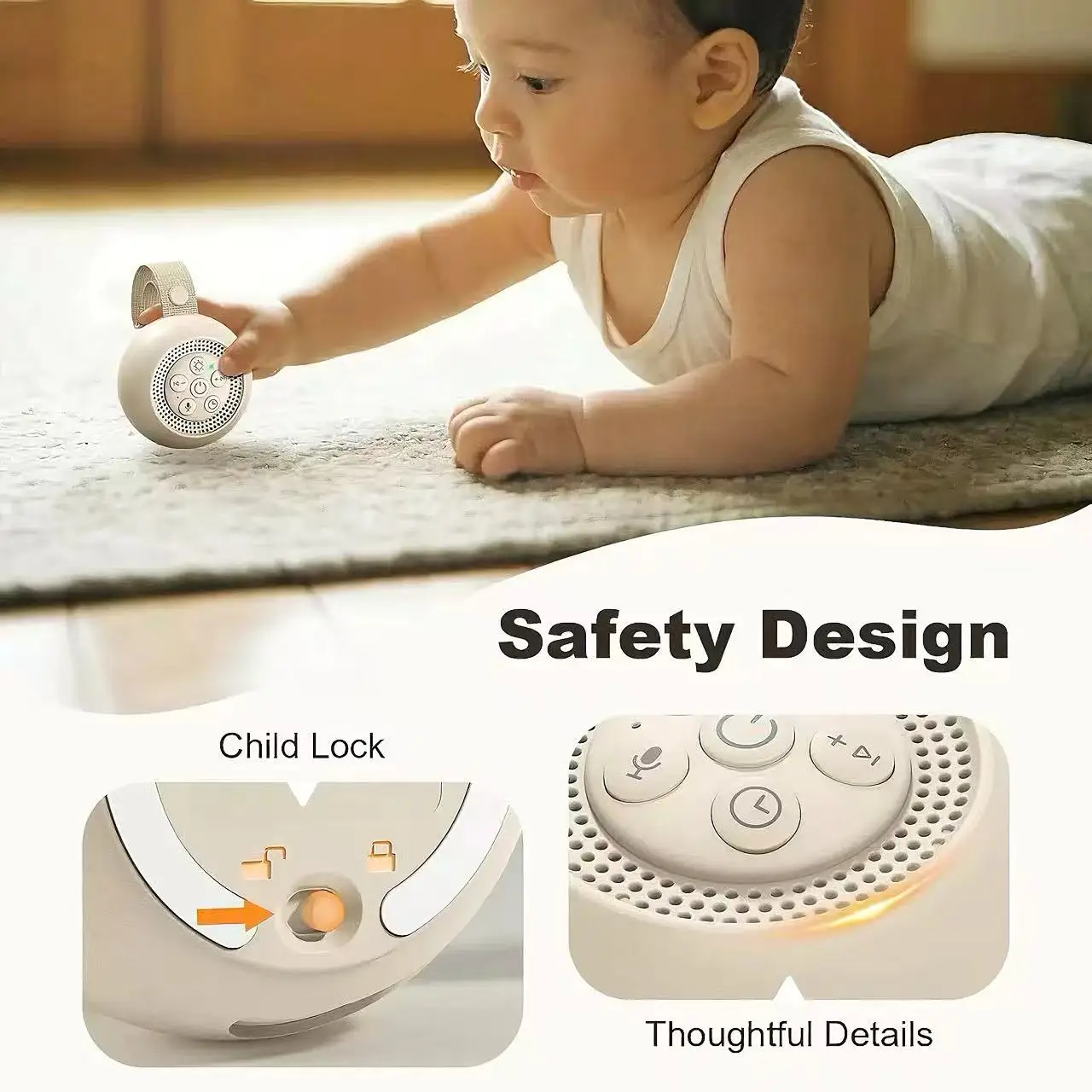 Машина белого шума с теплым но – обзор и цена Baby Sound Machine White