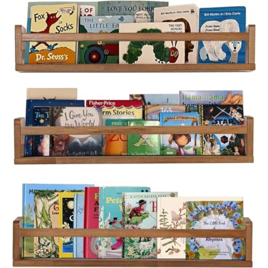 Навесные полки для детской ком – обзор и цена Baby Nursery Floating Shelves