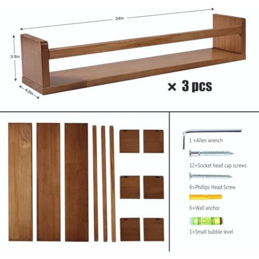 Навесные полки для детской ком – обзор и цена Baby Nursery Floating Shelves