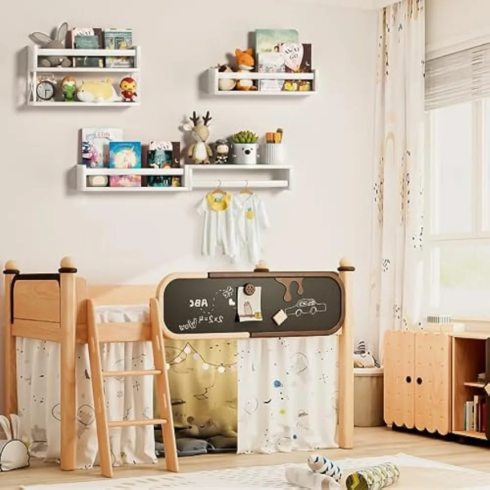 Набор полков для детских книг  – обзор и цена Baby Nursery Floating Shelves