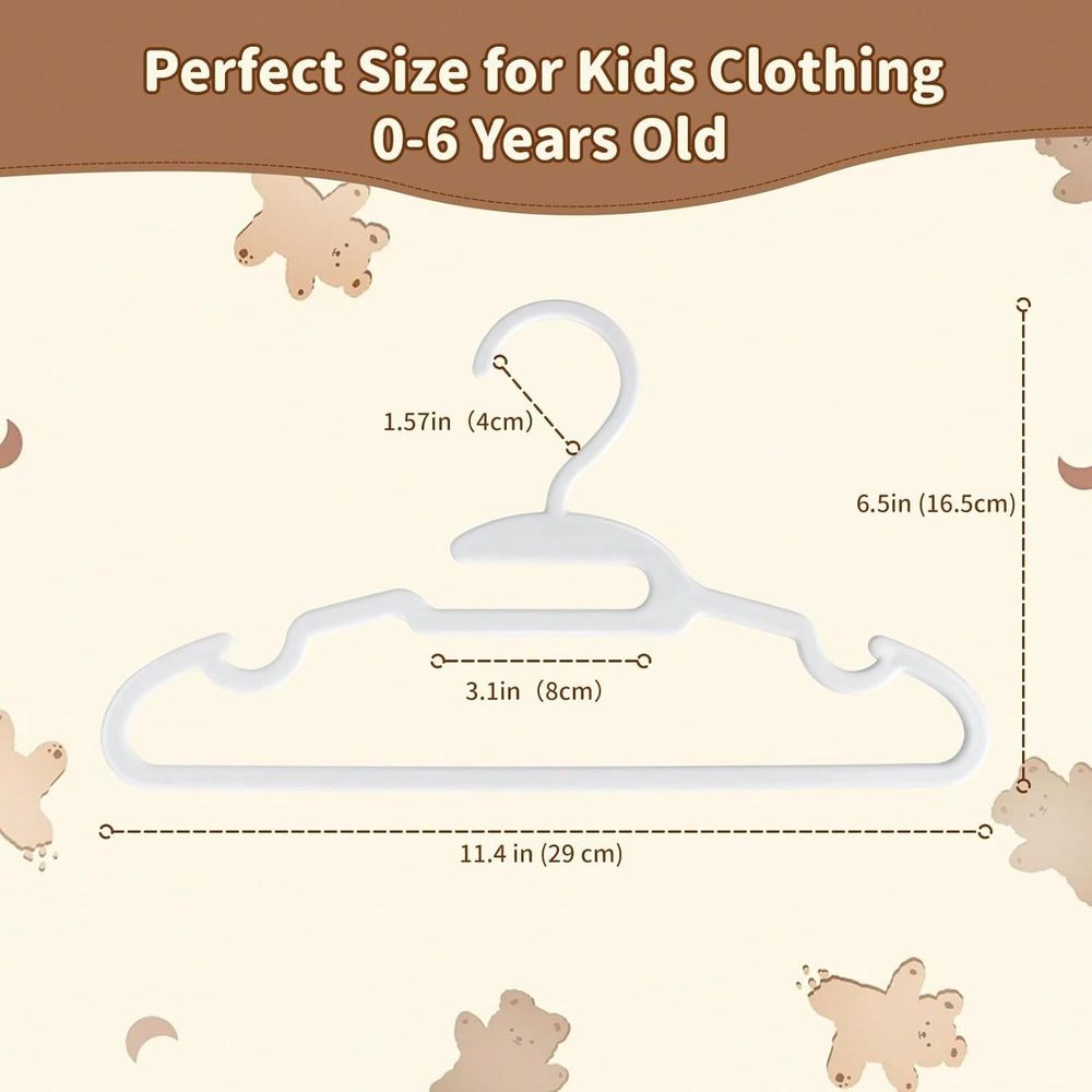 Набор из 70-100 пластиковых де – обзор и цена Baby Nursery Hangers